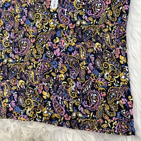 Croft and Barrow NWT womens The Classic Tee 3X short sleeve crew damask - Picture 3 of 12